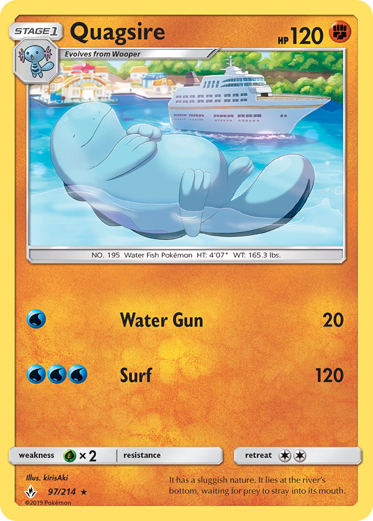 Quagsire (97/214) [Sun & Moon: Unbroken Bonds] | Mega City Incorporated