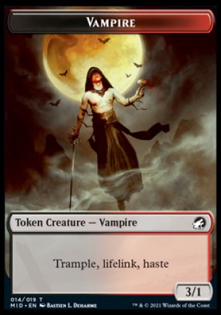 Vampire Token [Innistrad: Midnight Hunt Tokens] | Mega City Incorporated