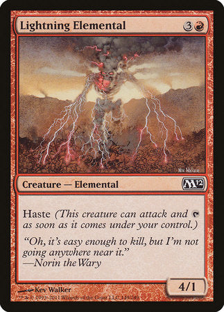 Lightning Elemental [Magic 2012] | Mega City Incorporated