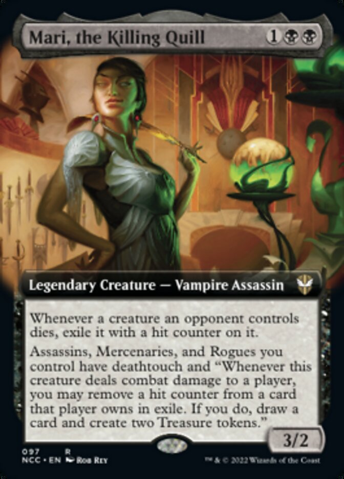 Mari, the Killing Quill (Extended Art) [Streets of New Capenna Commander] | Mega City Incorporated