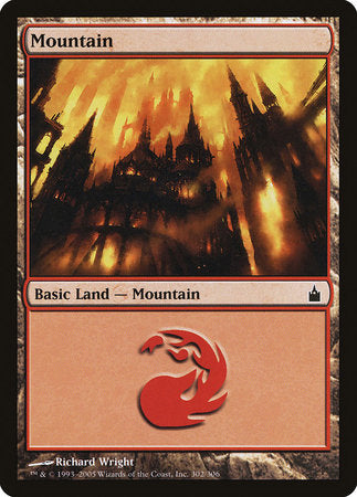 Mountain (302) [Ravnica: City of Guilds] | Mega City Incorporated