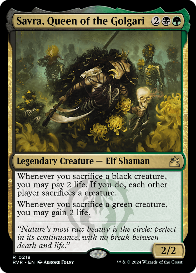 Savra, Queen of the Golgari [Ravnica Remastered] | Mega City Incorporated