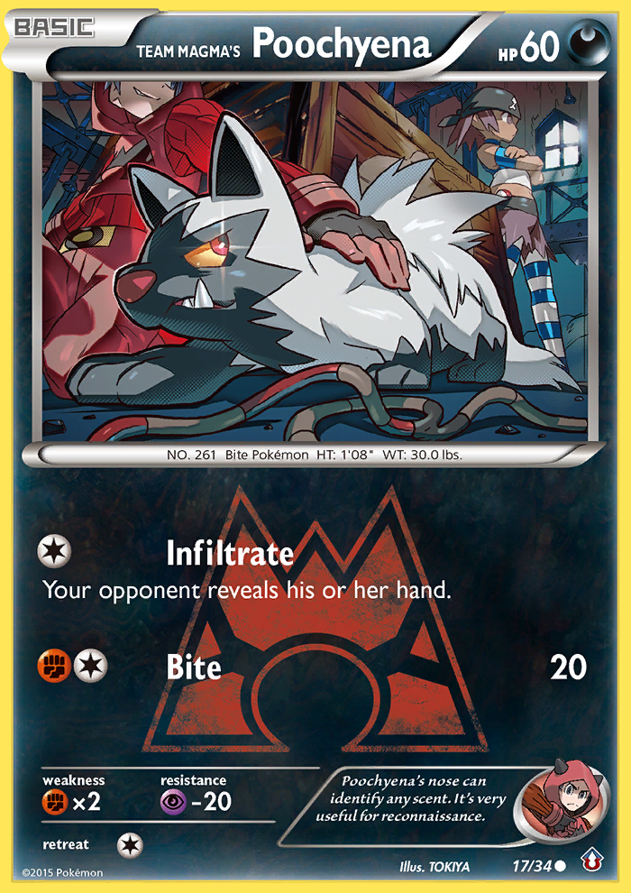 Team Magma's Poochyena (17/34) [XY: Double Crisis] | Mega City Incorporated