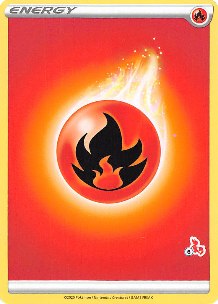 Fire Energy (Cinderace Stamp #6) [Battle Academy 2022] | Mega City Incorporated