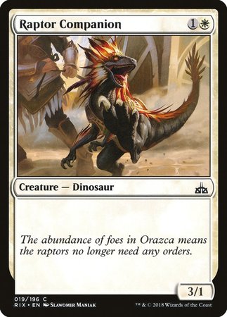 Raptor Companion [Rivals of Ixalan] | Mega City Incorporated