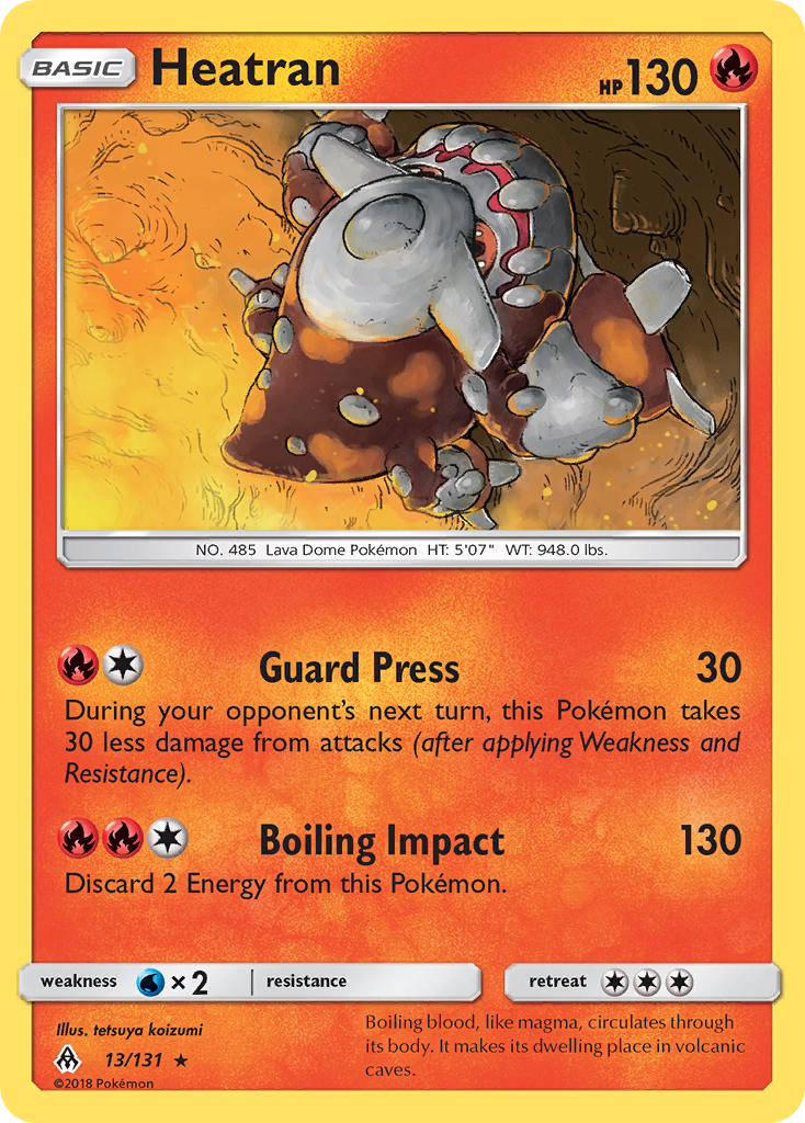 Heatran (13/131) [Sun & Moon: Forbidden Light] | Mega City Incorporated