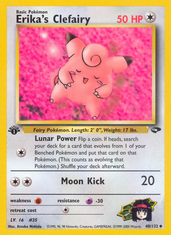 Erika's Clefairy (40/132) [Gym Challenge 1st Edition] | Mega City Incorporated