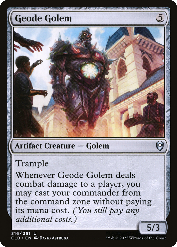 Geode Golem [Commander Legends: Battle for Baldur's Gate] | Mega City Incorporated