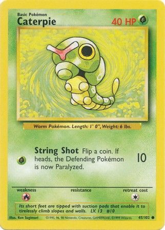 Caterpie (45/102) [Base Set Unlimited] | Mega City Incorporated