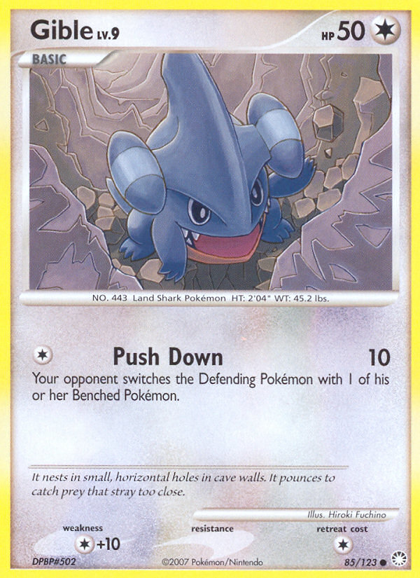 Gible (85/123) [Diamond & Pearl: Mysterious Treasures] | Mega City Incorporated