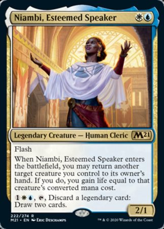 Niambi, Esteemed Speaker [Core Set 2021] | Mega City Incorporated