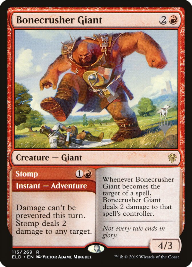 Bonecrusher Giant // Stomp (Promo Pack) [Throne of Eldraine Promos] | Mega City Incorporated