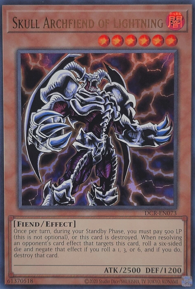 Skull Archfiend of Lightning (25th Anniversary) [DCR-EN073] Ultra Rare | Mega City Incorporated