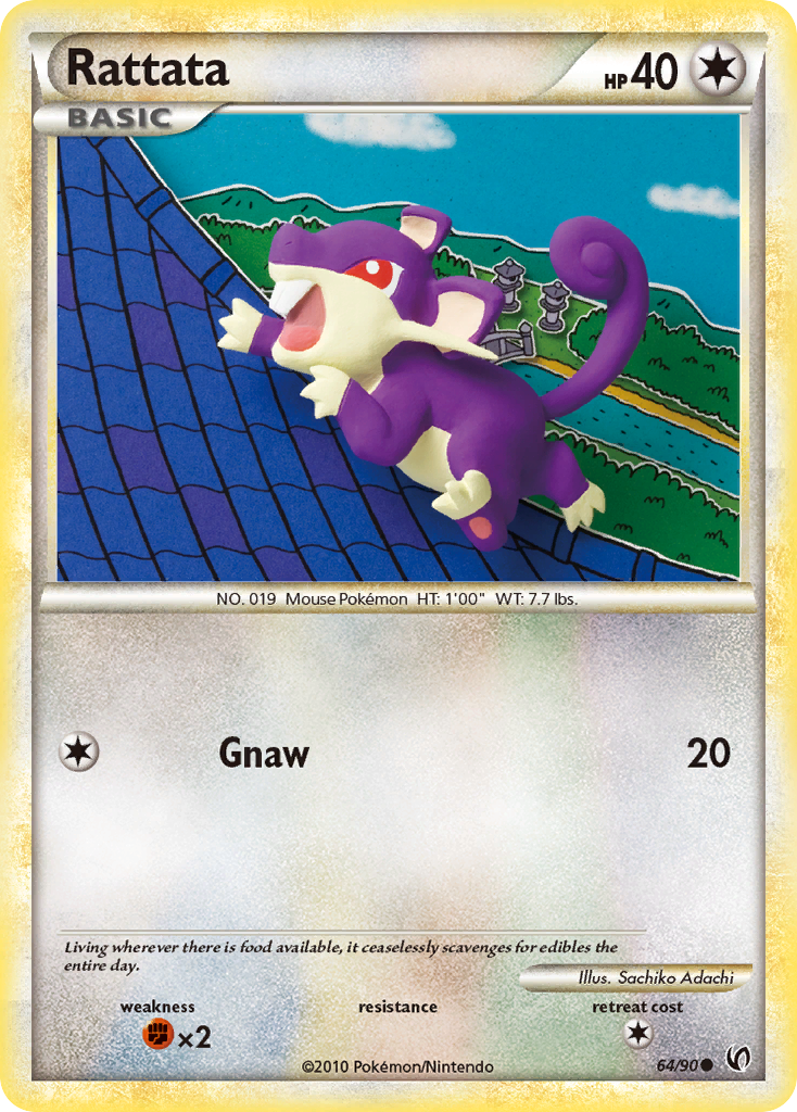 Rattata (64/90) [HeartGold & SoulSilver: Undaunted] | Mega City Incorporated
