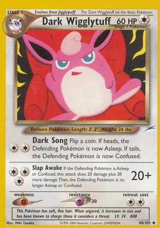 Dark Wigglytuff (40/105) [Neo Destiny Unlimited] | Mega City Incorporated