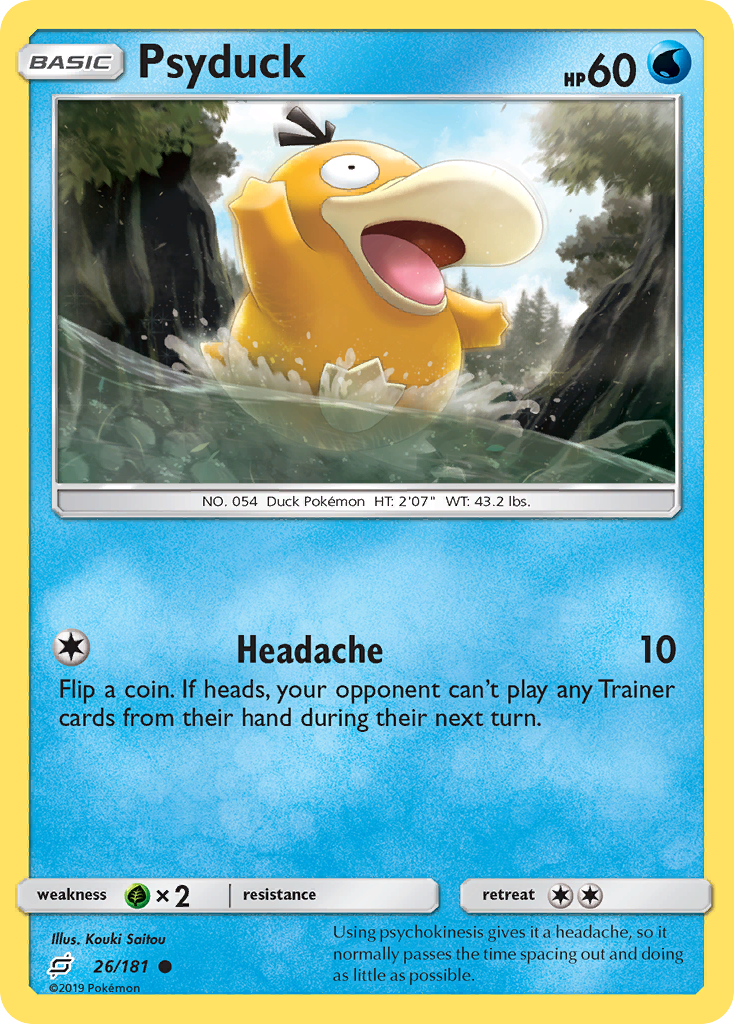 Psyduck (26/181) [Sun & Moon: Team Up] | Mega City Incorporated