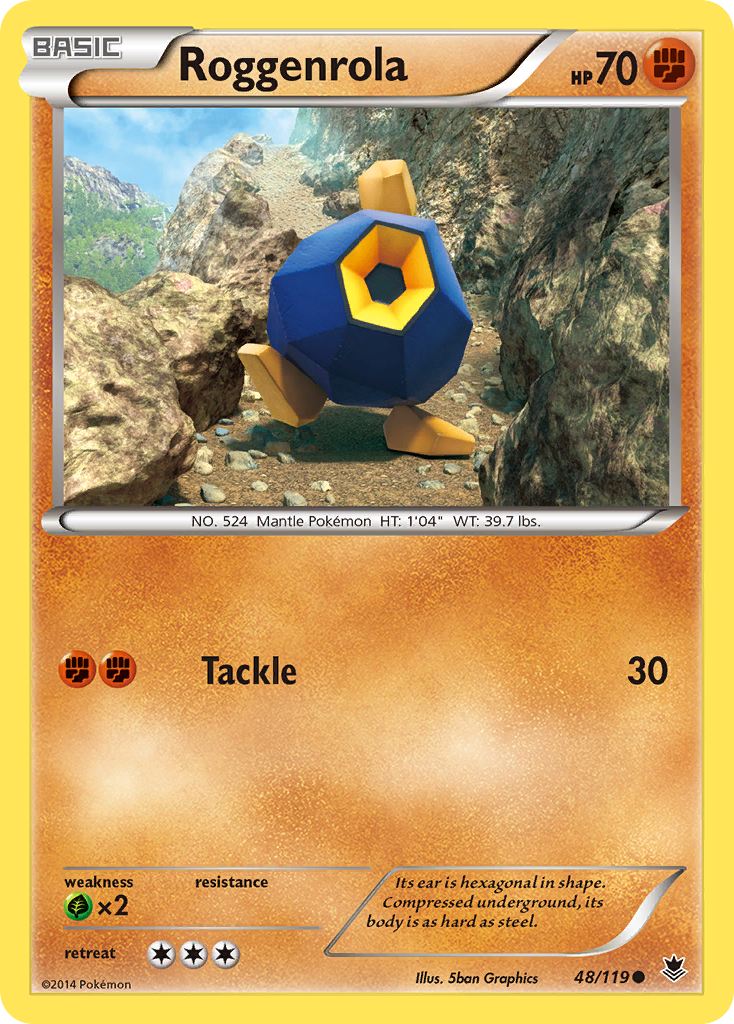 Roggenrola (48/119) [XY: Phantom Forces] | Mega City Incorporated