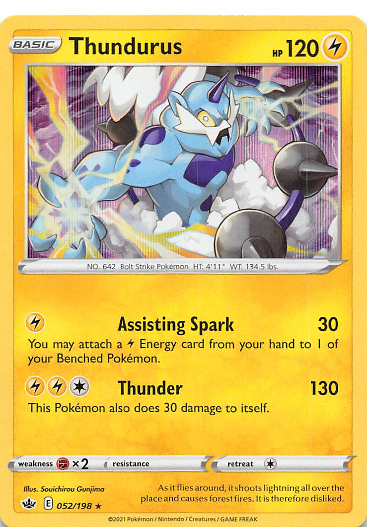 Thundurus (052/198) [Sword & Shield: Chilling Reign] | Mega City Incorporated