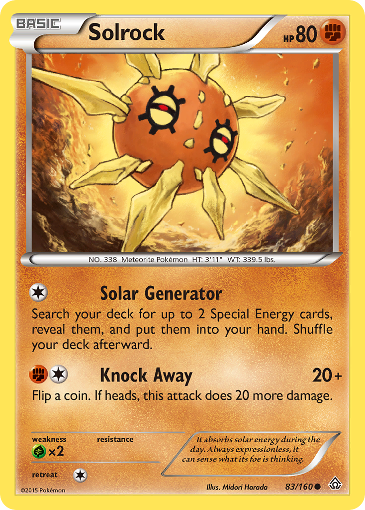 Solrock (83/160) [XY: Primal Clash] | Mega City Incorporated