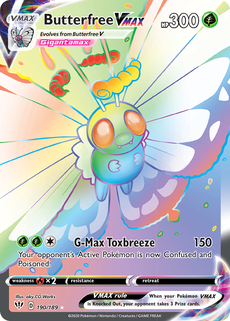 Butterfree VMAX (190/189) [Sword & Shield: Darkness Ablaze] | Mega City Incorporated