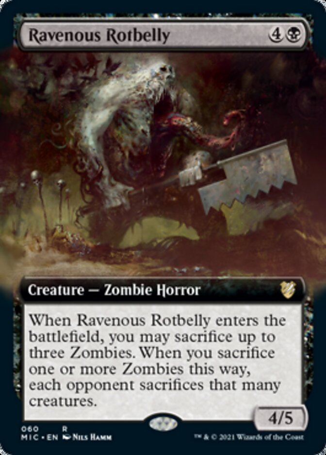 Ravenous Rotbelly (Extended) [Innistrad: Midnight Hunt Commander] | Mega City Incorporated