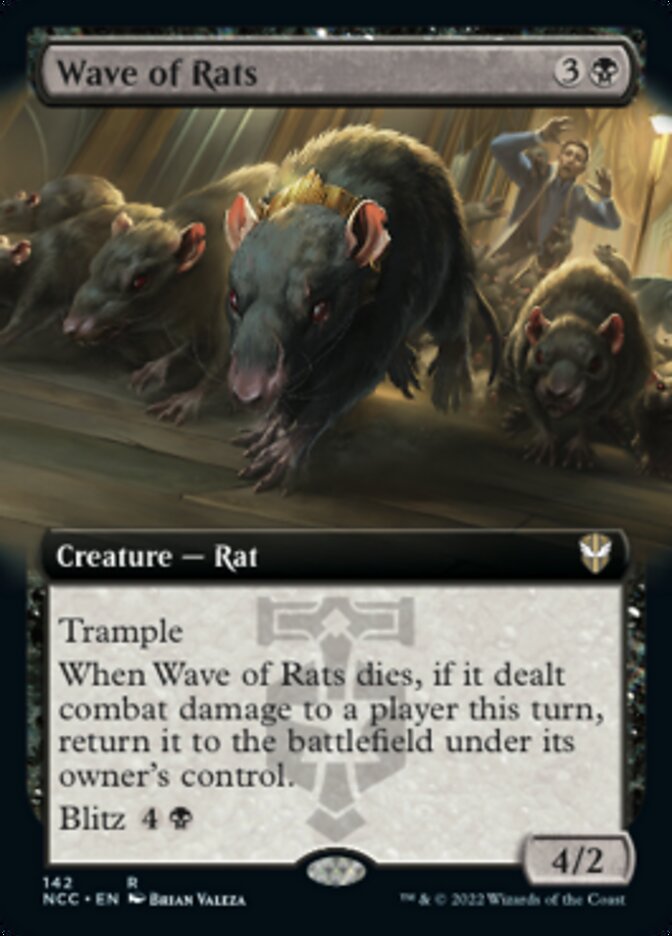 Wave of Rats (Extended Art) [Streets of New Capenna Commander] | Mega City Incorporated