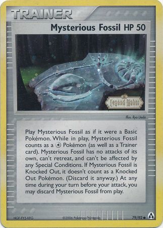 Mysterious Fossil (79/92) (Stamped) [EX: Legend Maker] | Mega City Incorporated