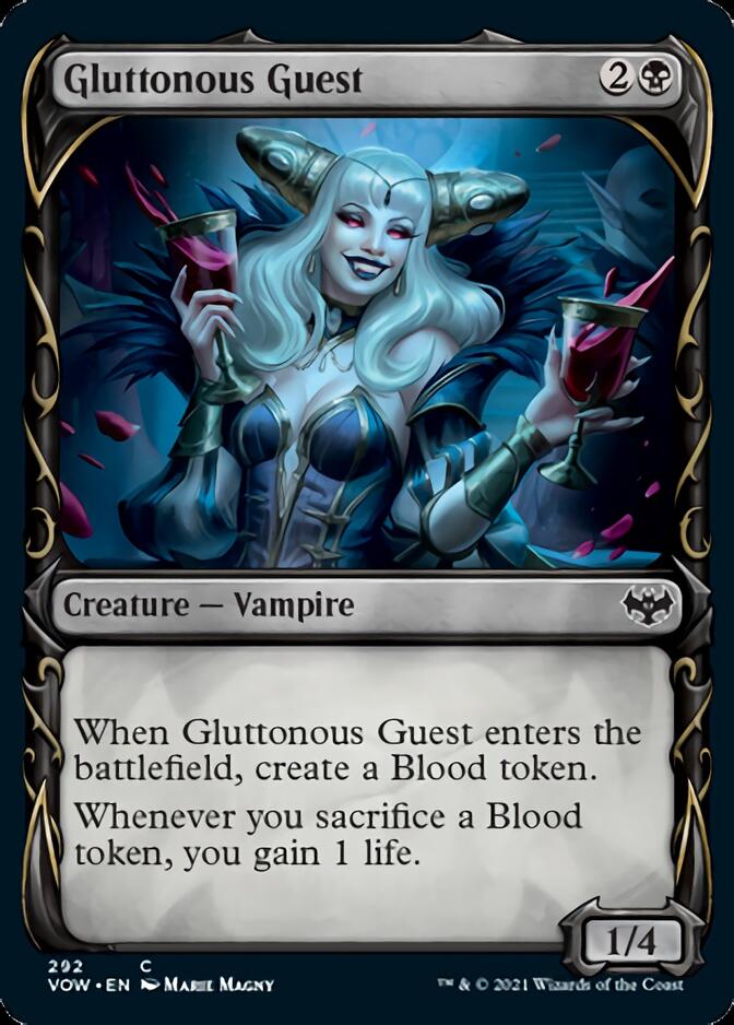 Gluttonous Guest (Showcase Fang Frame) [Innistrad: Crimson Vow] | Mega City Incorporated