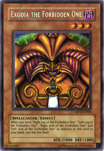 Exodia the Forbidden One [UBP1-EN005] Secret Rare | Mega City Incorporated