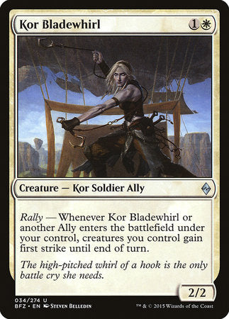 Kor Bladewhirl [Battle for Zendikar] | Mega City Incorporated