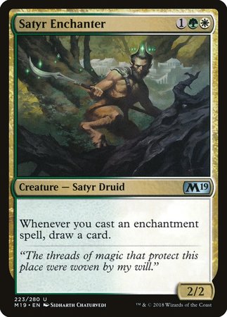 Satyr Enchanter [Core Set 2019] | Mega City Incorporated