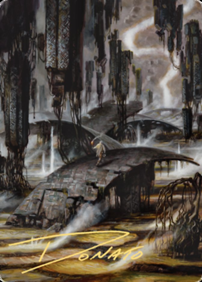 Grimclimb Pathway Art Card (Gold-Stamped Signature) [Zendikar Rising Art Series] | Mega City Incorporated