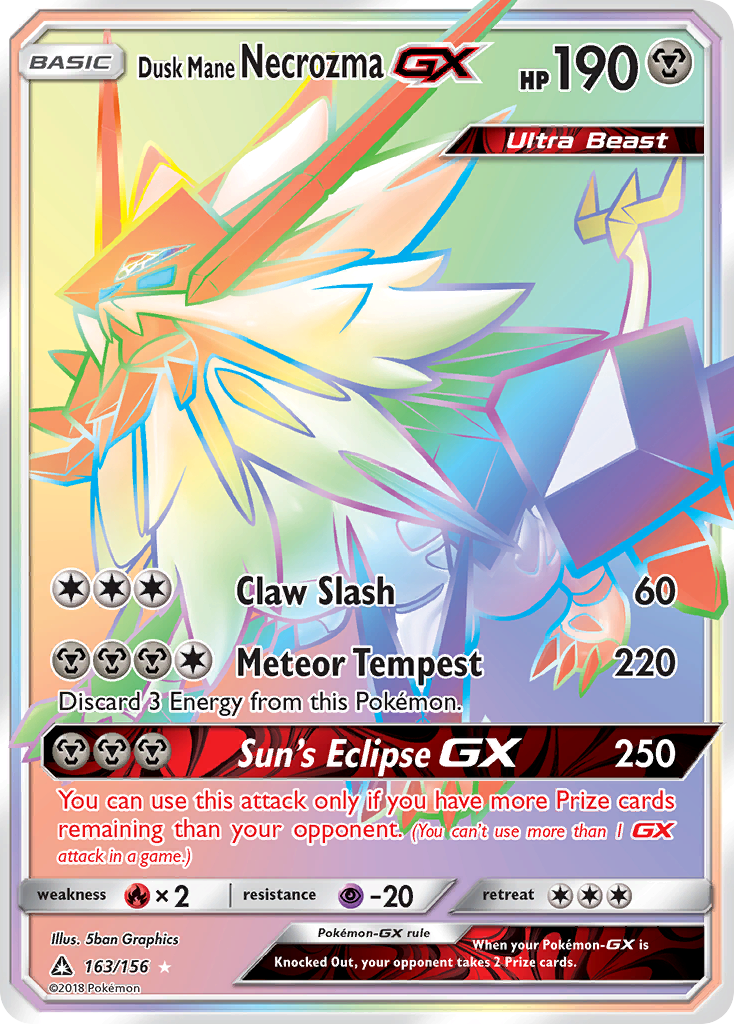 Dusk Mane Necrozma GX (163/156) [Sun & Moon: Ultra Prism] | Mega City Incorporated