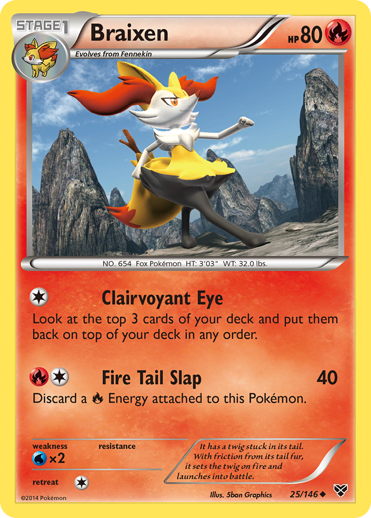 Braixen (25/146) [XY: Base Set] | Mega City Incorporated