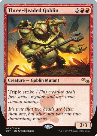 Three-Headed Goblin [Unstable] | Mega City Incorporated