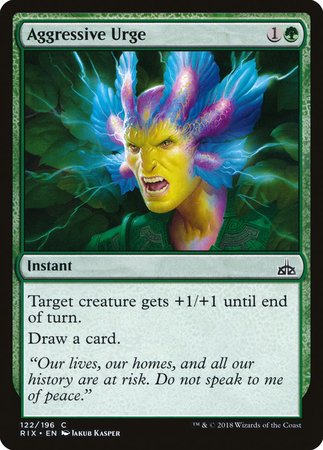 Aggressive Urge [Rivals of Ixalan] | Mega City Incorporated