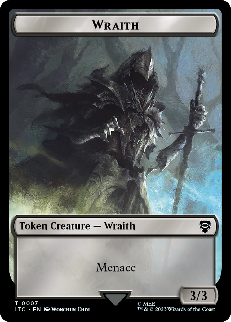 Food // Wraith Double-Sided Token [The Lord of the Rings: Tales of Middle-Earth Commander Tokens] | Mega City Incorporated