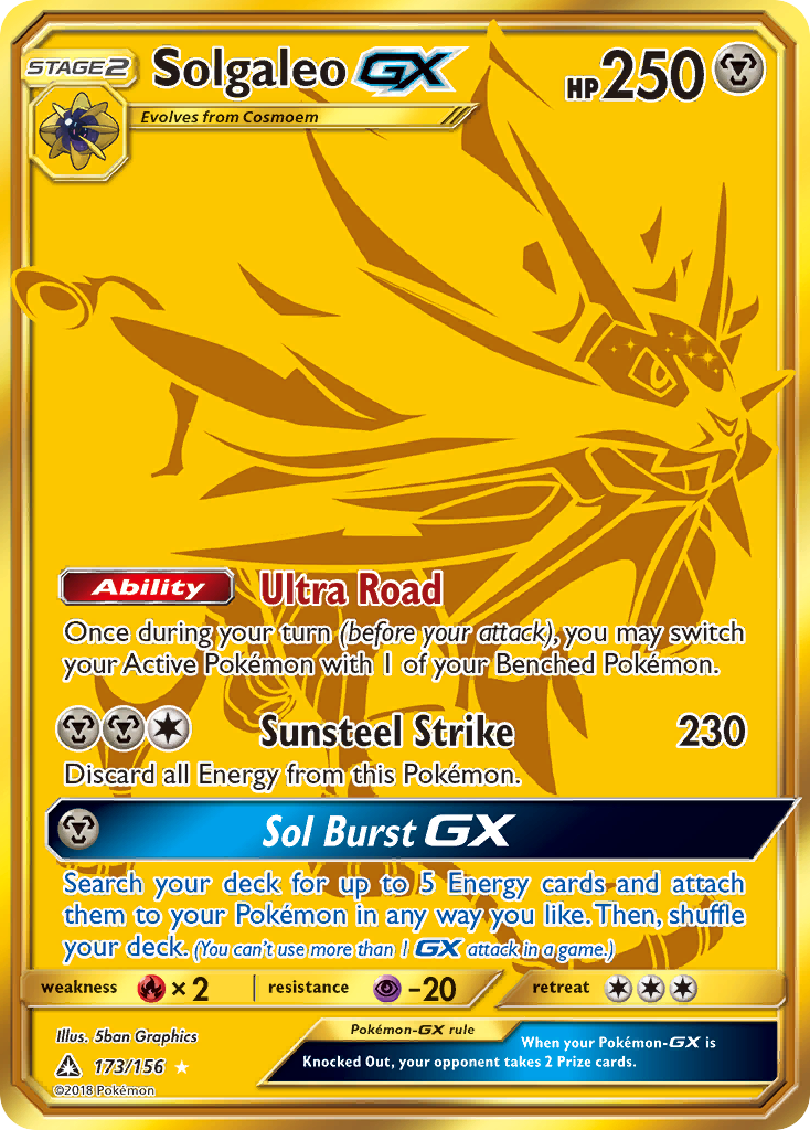 Solgaleo GX (173/156) [Sun & Moon: Ultra Prism] | Mega City Incorporated