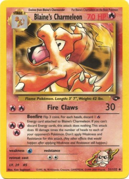 Blaine's Charmeleon (31/132) [Gym Challenge Unlimited] | Mega City Incorporated