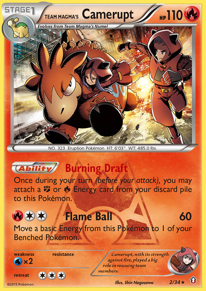 Team Magma's Camerupt (2/34) [XY: Double Crisis] | Mega City Incorporated