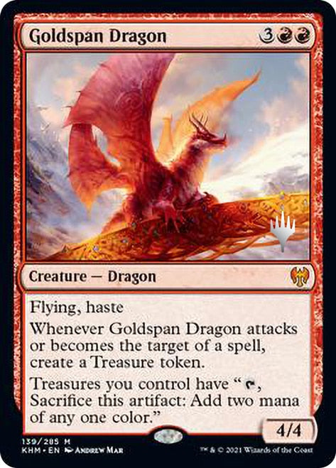 Goldspan Dragon [Kaldheim Promo Pack] | Mega City Incorporated