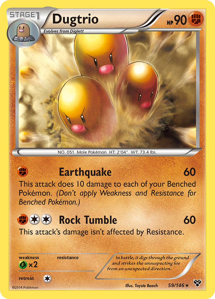 Dugtrio (59/146) [XY: Base Set] | Mega City Incorporated