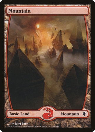 Mountain (243) - Full Art [Zendikar] | Mega City Incorporated