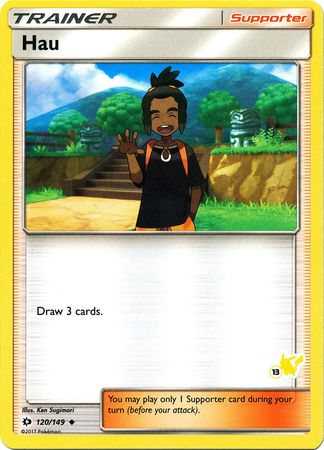 Hau (120/149) (Pikachu Stamp #13) [Battle Academy 2020] | Mega City Incorporated