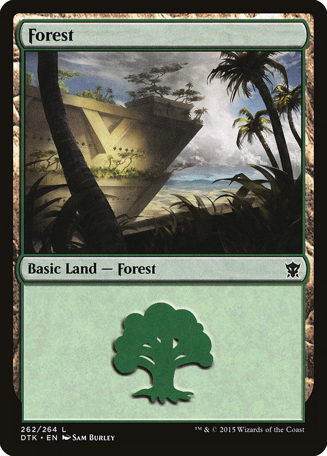 Forest (262) [Dragons of Tarkir] | Mega City Incorporated