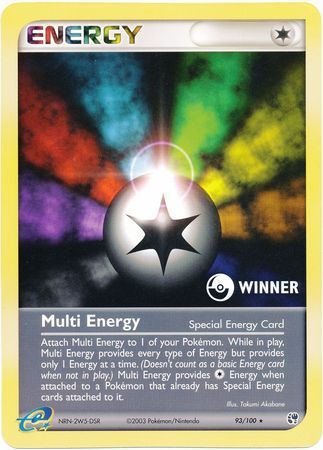 Multi Energy (93/100) (Winner League Promo) [EX: Sandstorm] | Mega City Incorporated