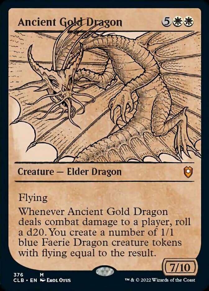 Ancient Gold Dragon (Showcase) [Commander Legends: Battle for Baldur's Gate] | Mega City Incorporated