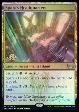 Spara's Headquarters [Streets of New Capenna Prerelease Promos] | Mega City Incorporated