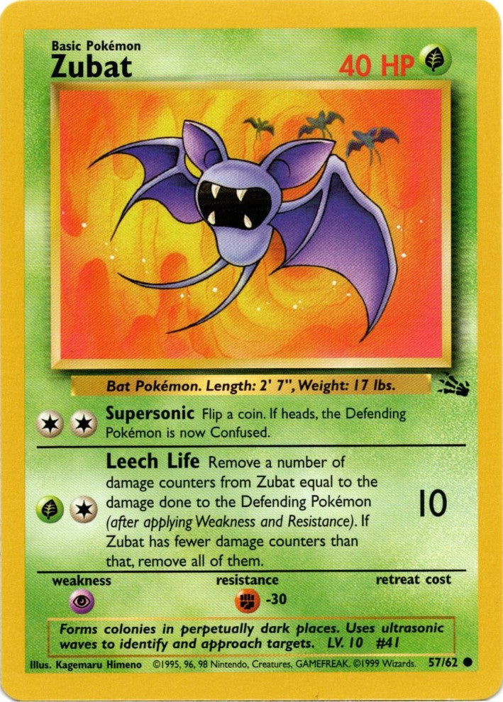 Zubat (57/62) [Fossil Unlimited] | Mega City Incorporated