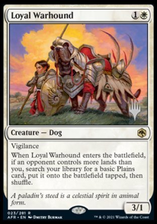 Loyal Warhound (Promo Pack) [Dungeons & Dragons: Adventures in the Forgotten Realms Promos] | Mega City Incorporated